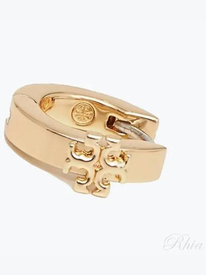 Kira Double T Huggie Earrings Gold - TORY BURCH - BALAAN 2