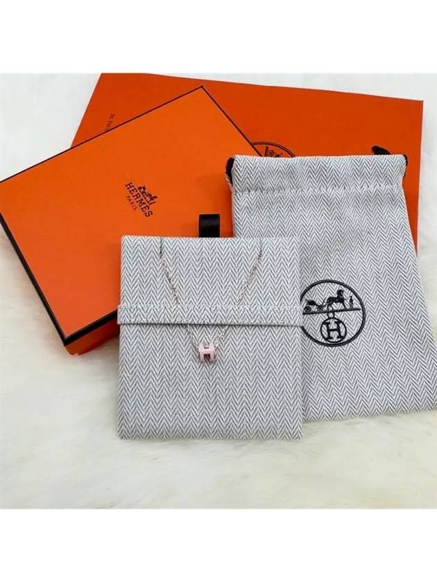 Mini Pop H Pendant Rose Gold Rose Dragee - HERMES - BALAAN 7