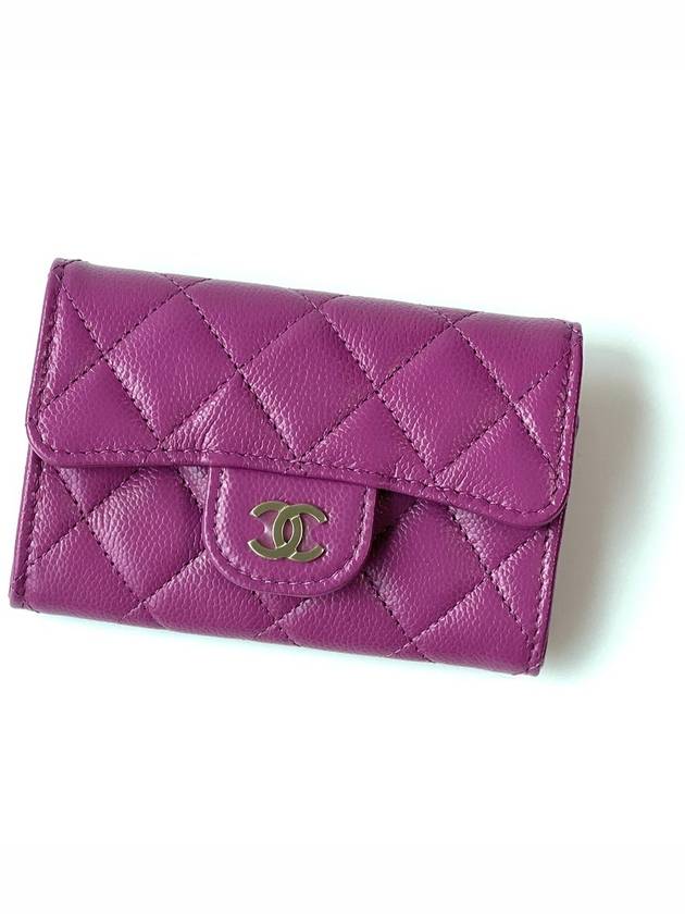 Classic caviar card wallet purple gold AP0214 Kleuktok - CHANEL - BALAAN 2