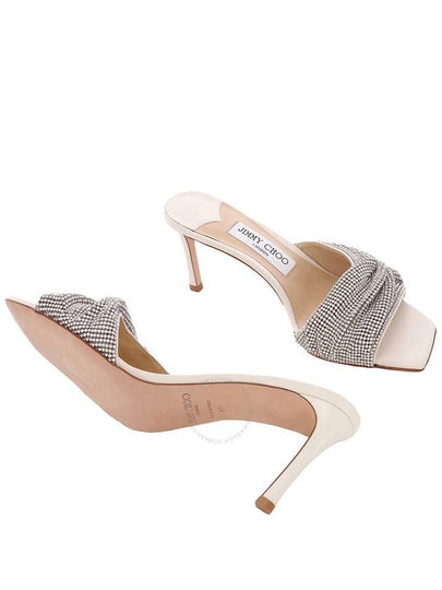 Jimmy Choo Naria 75mm Crystal Embellished Heeled Mules, Brand Size 37 ( US Size 7 ) - JIMMY CHOO - BALAAN 2