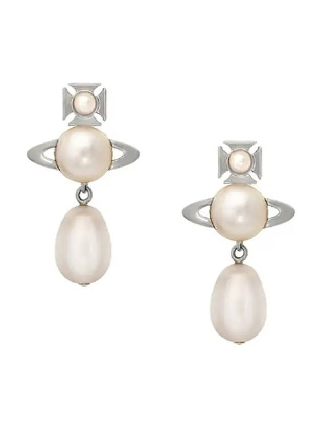 Pearl Earrings Silver - VIVIENNE WESTWOOD - BALAAN 2