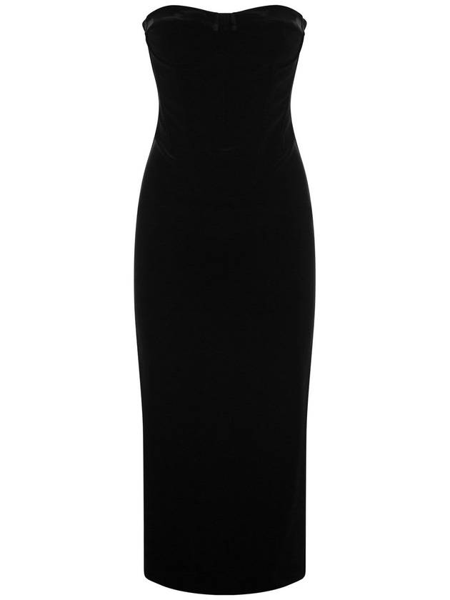 ALLORO1234 - Velvet bustier dress - MAX MARA SPORTMAX - BALAAN 1