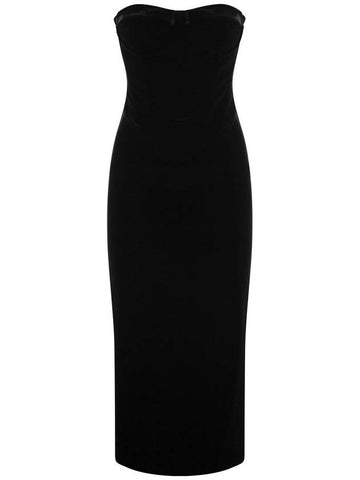 ALLORO1234 - Velvet bustier dress - MAX MARA SPORTMAX - BALAAN 1