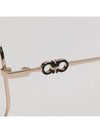 Eyewear Overfit Metal Eyeglasses Gold - SALVATORE FERRAGAMO - BALAAN 6