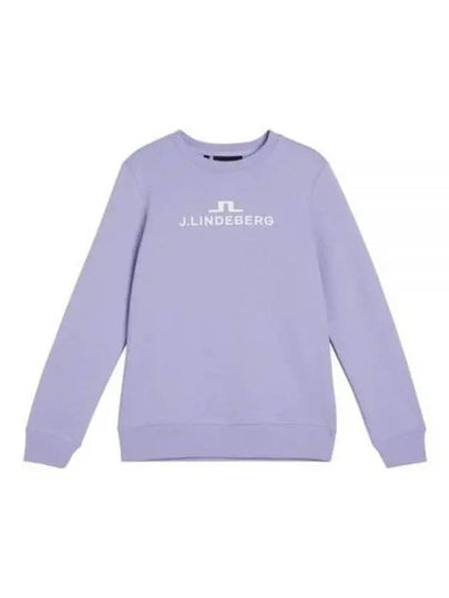 Women's Alpha Crew Neck Sweatshirt Purple - J.LINDEBERG - BALAAN 2