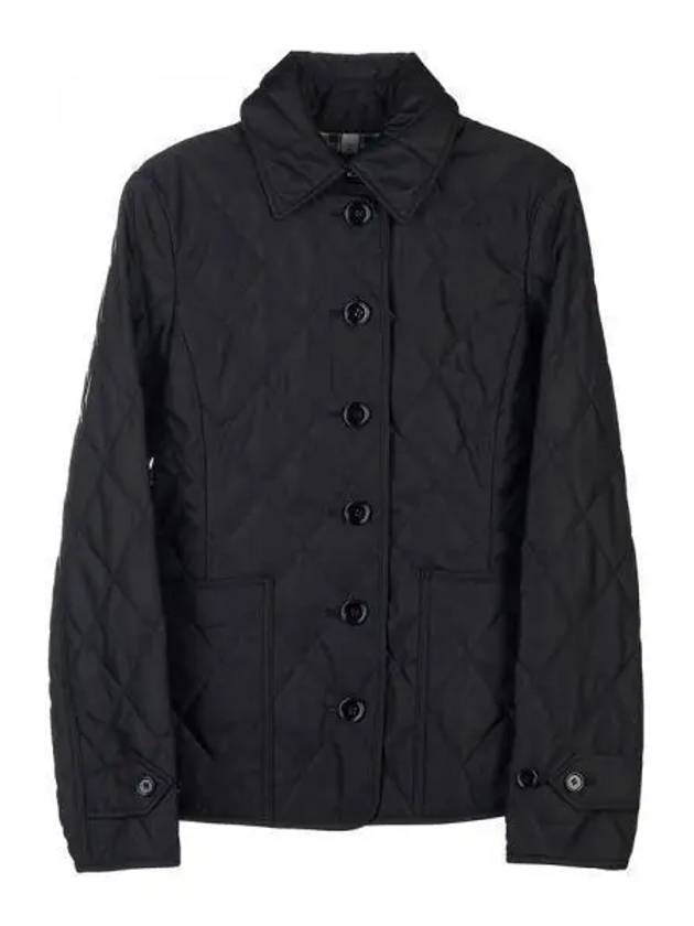 Diamond Quilted Thermoregulated Jacket Black - BURBERRY - BALAAN 2