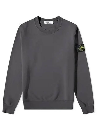 Wappen Patch Crew Neck Sweatshirt Charcoal - STONE ISLAND - BALAAN 2