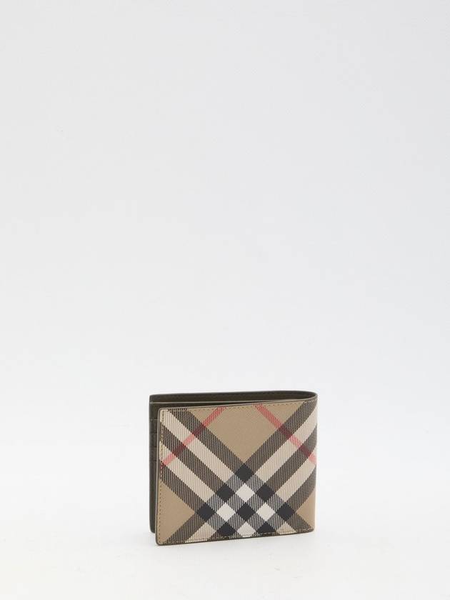 Check Half Wallet Beige - BURBERRY - BALAAN 3