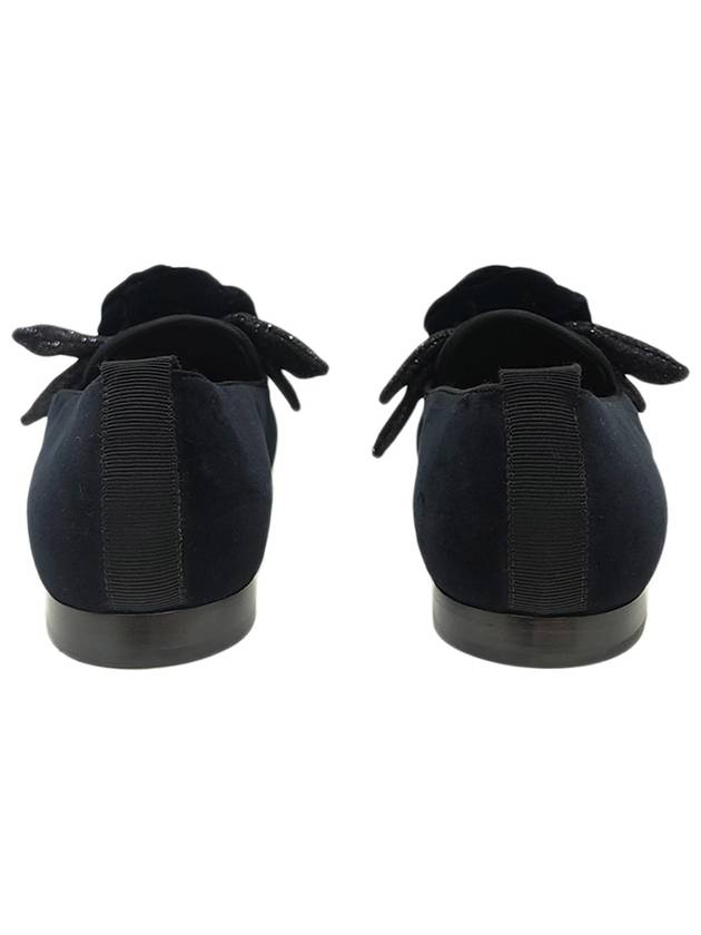 Bow Velvet Loafers Black - DOLCE&GABBANA - BALAAN 7