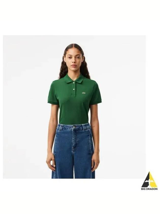 Women s 2 button regular fit polo shirt green - LACOSTE - BALAAN 1