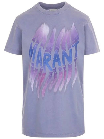 Joelyn Short Sleeve T Shirt Lavender - ISABEL MARANT - BALAAN 2