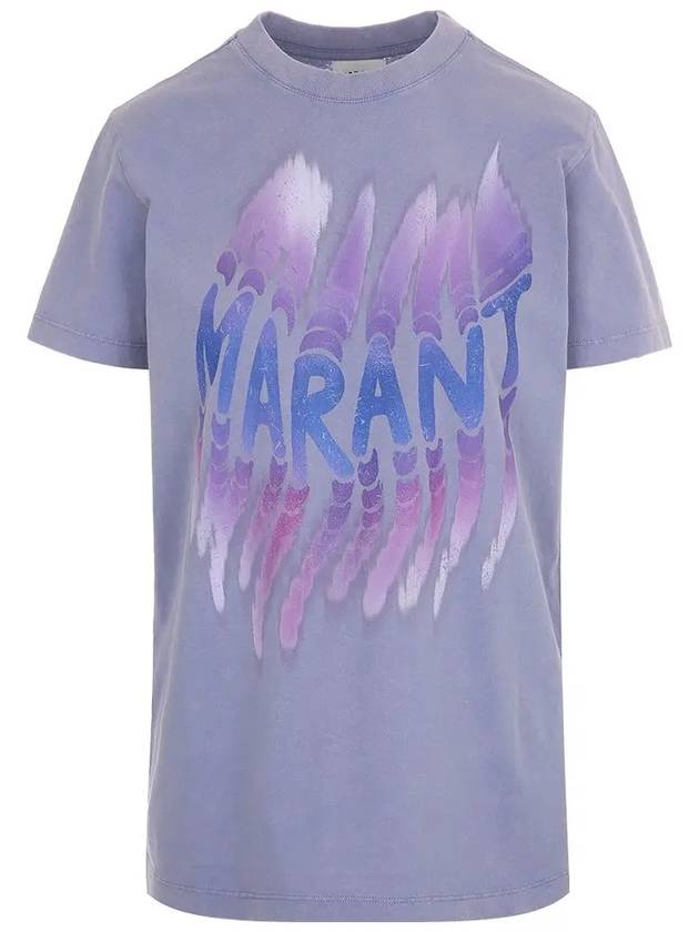 Joelyn Short Sleeve T Shirt Lavender - ISABEL MARANT - BALAAN 3