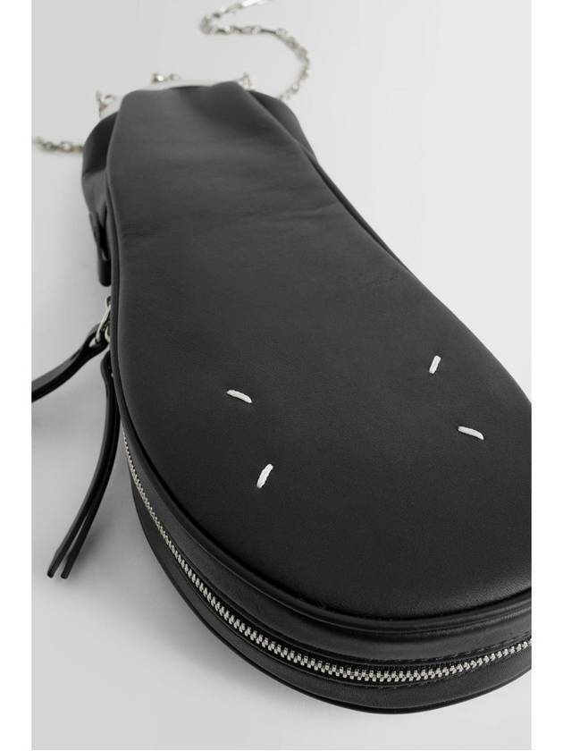 Tabi Embossed Stitch Chain Cross Bag Black - MAISON MARGIELA - BALAAN 6