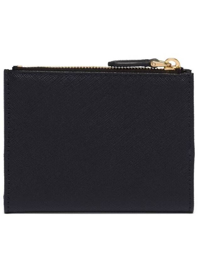 Small Saffiano Half Wallet Black - PRADA - BALAAN 3