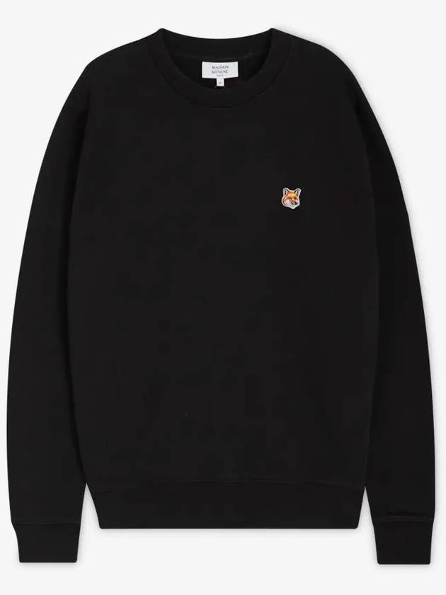 Fox Head Patch Regular Sweatshirt Black - MAISON KITSUNE - BALAAN 3