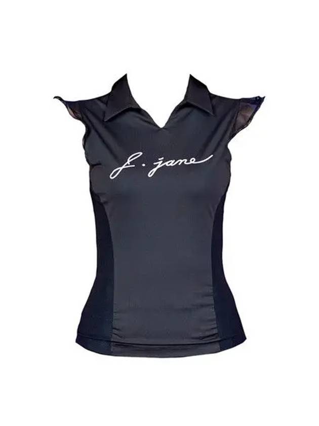 Golf Wear Frill Sleeveless Black - J JANE - BALAAN 2