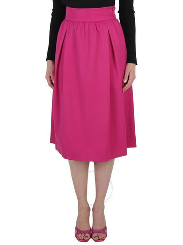 Moschino Ladies Fuchsia Flared Midi Skirt, Brand Size 36 (US Size 2) - MOSCHINO - BALAAN 1