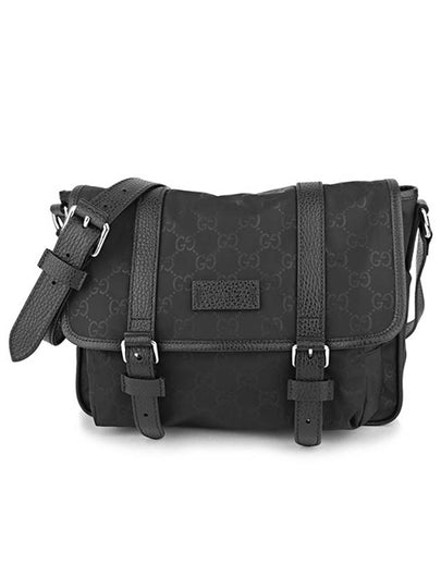 GG Microsima Nylon Messenger Bag Black - GUCCI - BALAAN 2