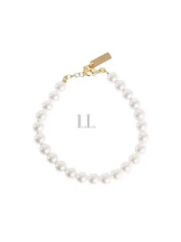 Pearl Metal Bracelet Cream Gold - SAINT LAURENT - BALAAN 2