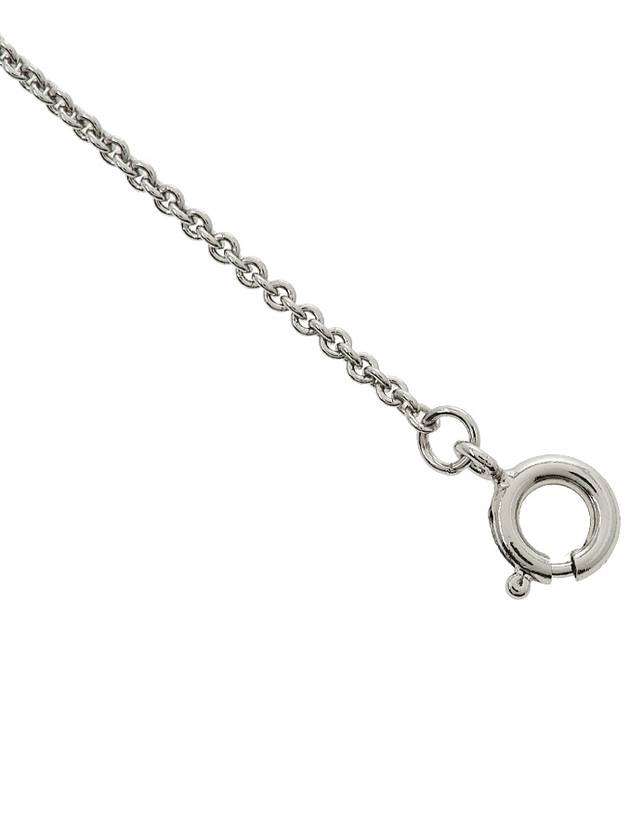 Miller Pave Logo Delicate Necklace Silver - TORY BURCH - BALAAN 6