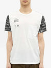 Shadow Project Pocket Short Sleeve T-Shirt White Grey - STONE ISLAND - BALAAN 5