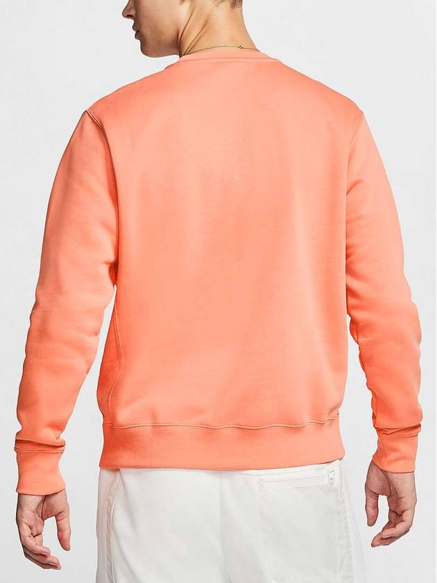 Sportswear Men's Club Fleece Crew Sweatshirt Orange - NIKE - BALAAN 4