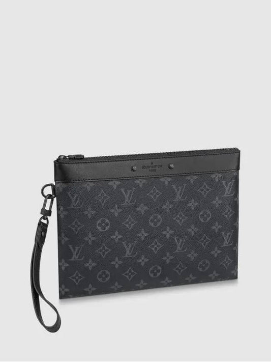 Monogram Eclipse Pochette Pouch Bag Black - LOUIS VUITTON - BALAAN 2