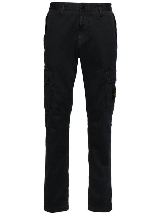 Compass Badge Cargo Straight Pants Blue - STONE ISLAND - BALAAN 2