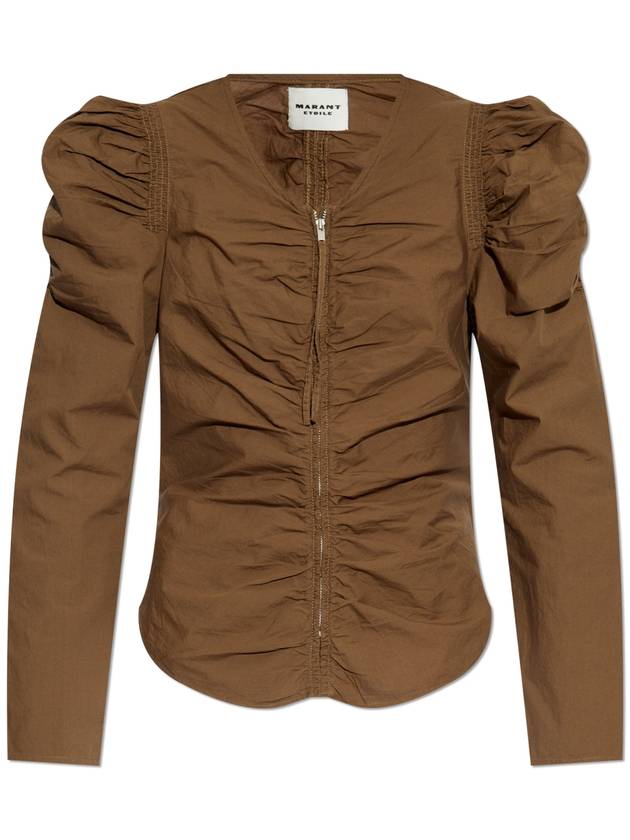 Marant Etoile Top 'Benatea', Women's, Brown - ISABEL MARANT ETOILE - BALAAN 1