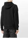 Wappen Patch Brushed Cotton Fleece Hoodie Black - STONE ISLAND - BALAAN 5