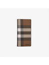 Vintage Check Logo Continental Long Wallet Brown - BURBERRY - BALAAN 5