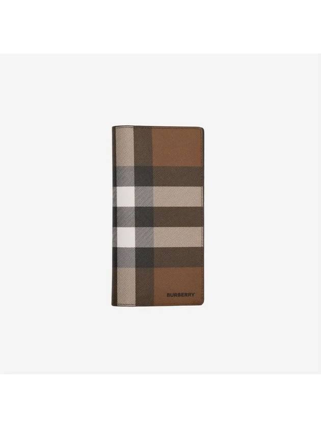 Vintage Check Logo Continental Long Wallet Brown - BURBERRY - BALAAN 5