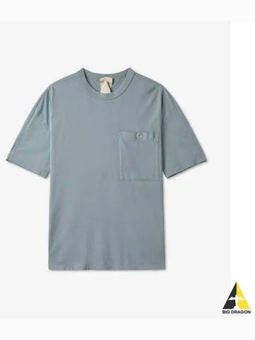 Chest pocket short sleeve t shirt gray 23CTCUH02089923 - TEN C - BALAAN 1