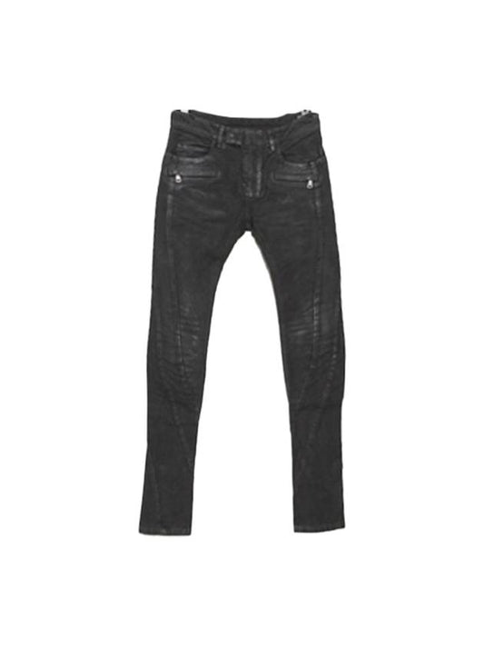 Twist Biker Jean Gray - BALMAIN - BALAAN.