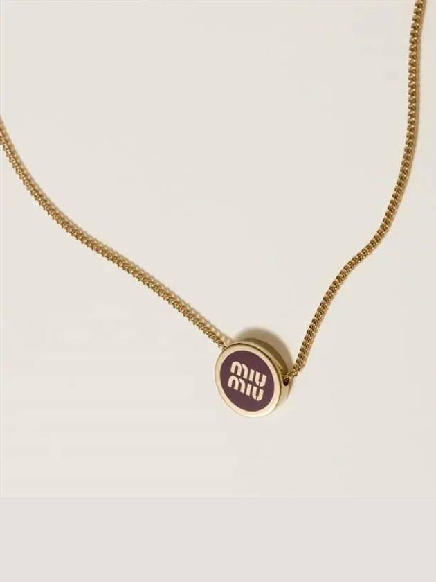 Metal Necklace 5IC096 2F6T F0399 - MIU MIU - BALAAN 2