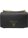 Soft Leather Crossbody Black - PRADA - BALAAN 2