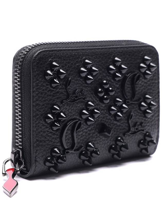 Panettone Stud Coin Wallet Black - CHRISTIAN LOUBOUTIN - BALAAN 4