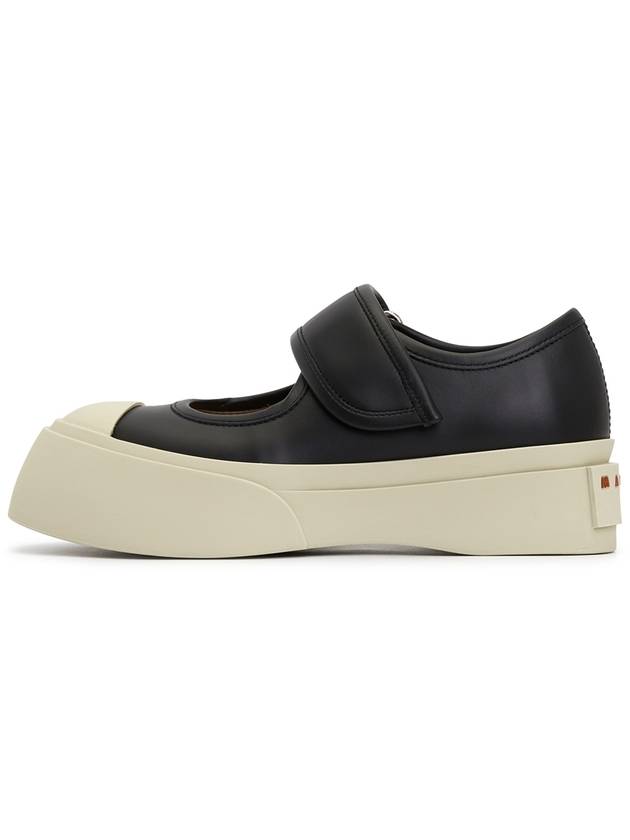 Nappa Leather Mary Jane Low Top Sneakers Black - MARNI - BALAAN 5