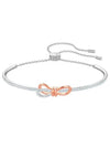 Lifelong Bow Bangle Bracelet Silver - SWAROVSKI - BALAAN 3