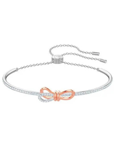 Lifelong Bow Bangle Bracelet Silver - SWAROVSKI - BALAAN 2