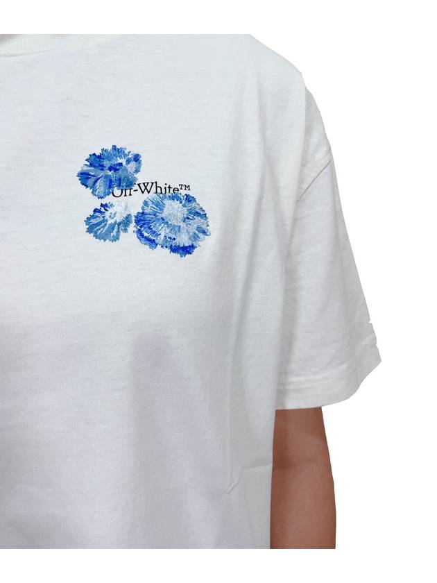 Floral Arrow Short Sleeve T-Shirt White - OFF WHITE - BALAAN.