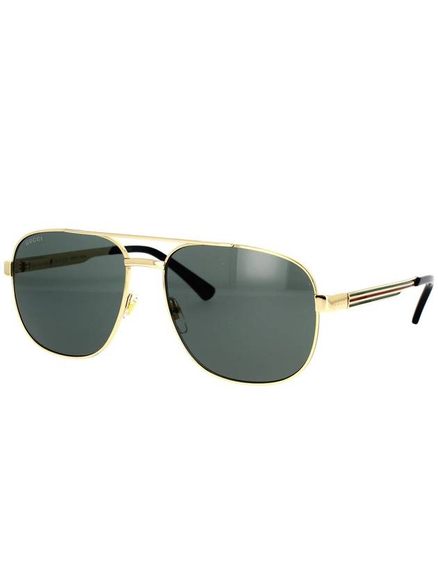 Eyewear Logo Web Sunglasses Gold - GUCCI - BALAAN 3