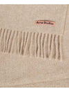 Wool Fringe Muffler Oatmeal Melange - ACNE STUDIOS - BALAAN 3