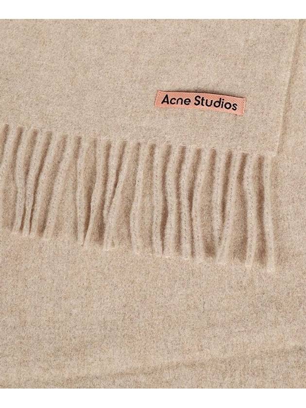 Wool Fringe Muffler Oatmeal Melange - ACNE STUDIOS - BALAAN 3