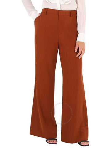 Petar Petrov Ladies Brick Galen Straight Trouser, Brand Size 40 (US Size 6) - PETAR PETROV - BALAAN 1