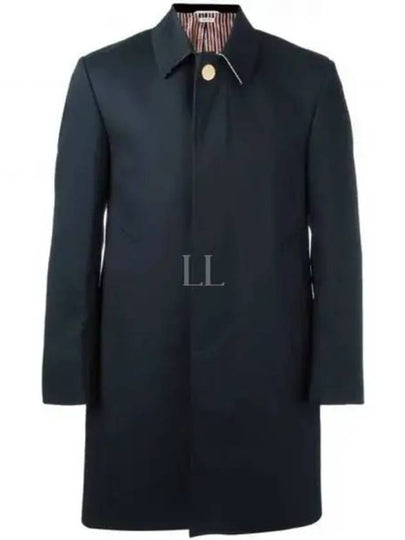 Men's Mackintosh Bal Collar Classic Single Coat Navy - THOM BROWNE - BALAAN 2