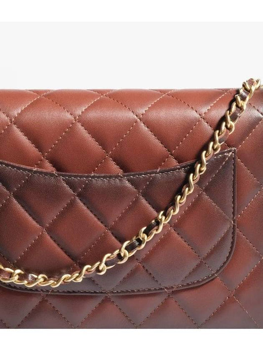 Classic chain wallet lambskin brown gold plated AP0250 B16859 NY562 - CHANEL - BALAAN 2