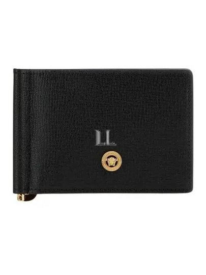 Medusa Leather Clip Half Wallet Black - VERSACE - BALAAN 2