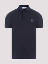 Wappen Cotton Short Sleeve Polo Shirt Navy - STONE ISLAND - BALAAN 2