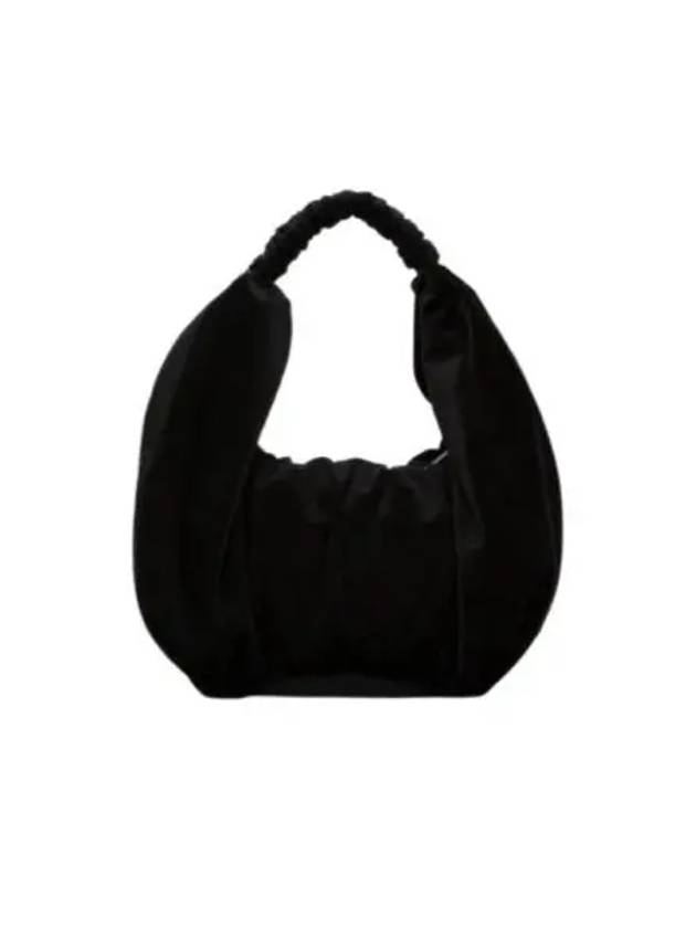 Ruffle Velvet Shoulder Bag Black - JW ANDERSON - BALAAN 2